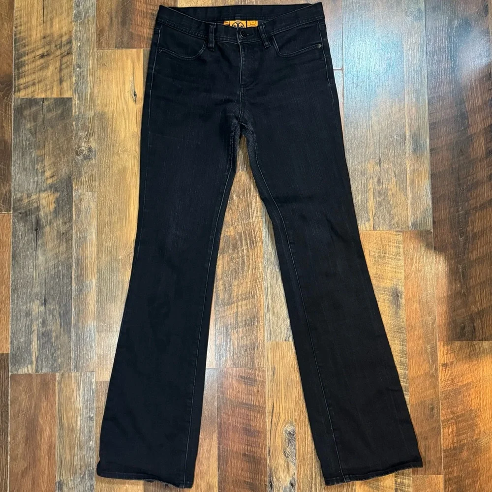 Tory Burch The Classic Tory Jean Boot Cut Black Size 28
